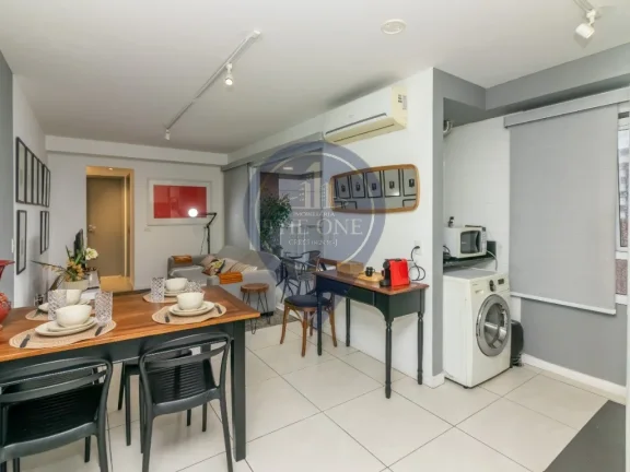 Imagem Apartamento à venda na Consolação, São Paulo-SP: 1 quarto, 2 salas, 1 banheiro, 1 vaga de garagem, 48 m² de área.