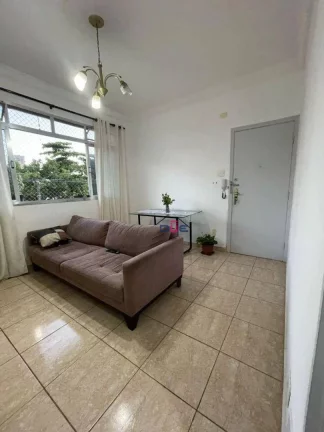Imagem Apartamento com 2 dormitórios, 2 andar sem elevador esquina com canal 1 à venda, 66 m² por R$ 300.000 - Marapé - Santos/SP