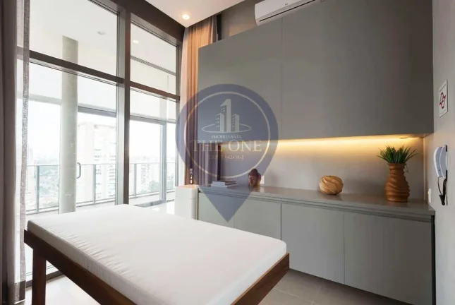 Imagem Studio de Luxo no Brooklin Paulista, São Paulo-SP: 1 quarto, 2 salas, 1 banheiro, 1 vaga de garagem, 43,80m² de área.