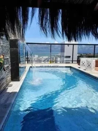 Imagem Vendo Cobertura Duplex com 311m², 5 suítes + DCE, piscina privativa com bar de apoio e 2 vagas