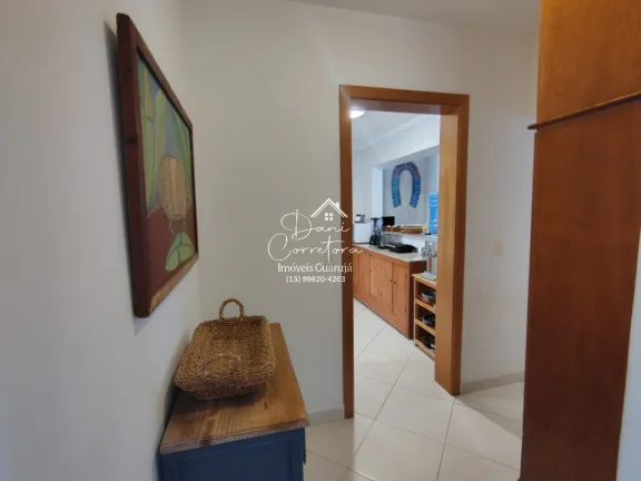 Imagem Aluguel de Apartamento Impecável na Vila Alzira, Guarujá-SP: 3 quartos, 3 suítes, 2 salas, 4 banheiros, 2 vagas, 149m².