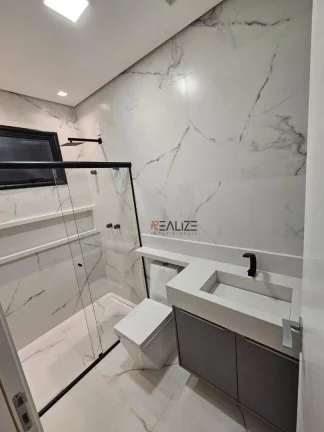 Imagem Casa moderna com escritório e 3 suítes à venda, 180 m² por R$ 1.620.000 - Condomínio Fechado - Indaiatuba/SP