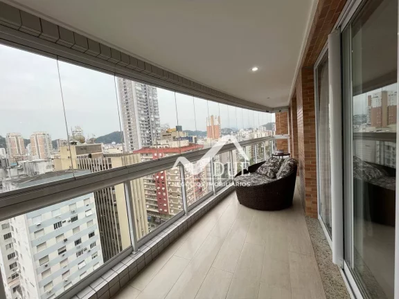 Imagem Apartamento com 2 dormitórios à venda, 94 m² por R$ 1.248.000,00 - Gonzaga - Santos/SP