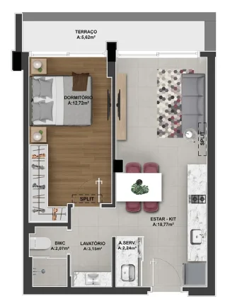 Imagem Apartamento 2 Dormitórios para venda em Florianópolis - SC