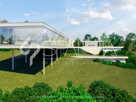 Imagem Casa de Vidro com ambientes amplos e sofisticados, descubra a exclusividade e o luxo no condomínio Terras de São José II em Itu