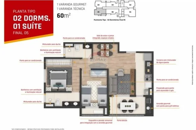 Imagem Apartamento "Lançamento" 2 e 3 Dormitórios com Suíte – JJR Hortência