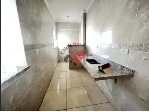 Imagem Apartamento Novo sem uso , a 500m2 da praia ,2 dorm, 2 suíte, varanda Grill, 2 vagas, 74 m2 , bairro Guilhermina,Praia grande