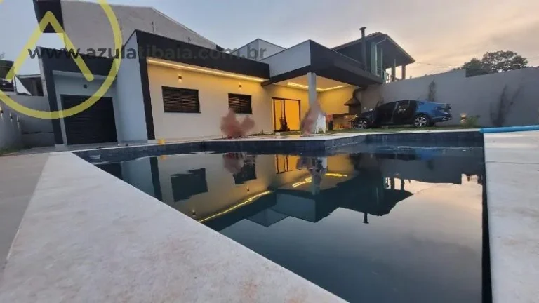 Imagem Casa de campo, térrea, moderna mobiliada à venda em Atibaia