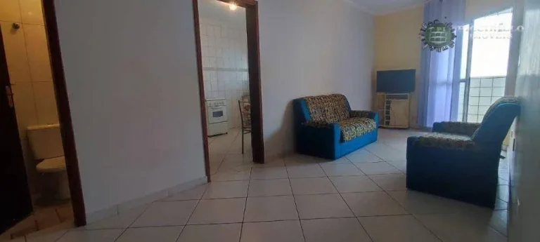 Imagem Apartamento com 1 dormitório à venda, 51 m² por R$ 335.000 - Aviação - Praia Grande/SP