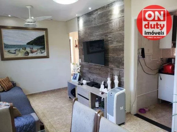Imagem Apartamento com 2 quartos à venda, 70 m² por R$ 310.000 - Balneário Cidade Atlântica - Guarujá/SP