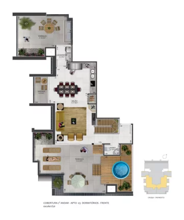 Imagem Apartamento à venda, com 3 quartos, 83,67m²