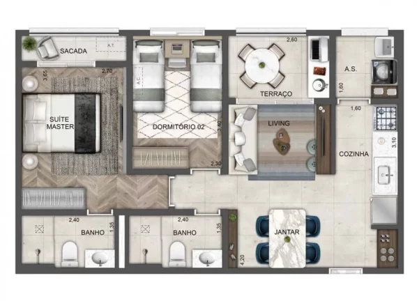 Imagem Blue Home Resort Jockey - Residencial