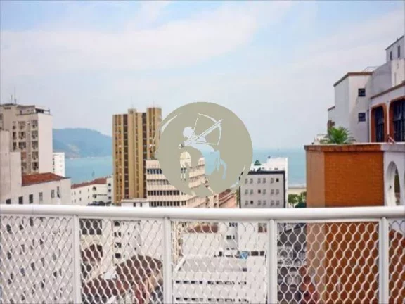 Imagem COBERTURA NO CORAÇÃO DO GONZAGA COM VISTA PARA O MAR DUPLEX DE 460M2 MAIS DUAS GARAGENS PRIVATIVAS...
