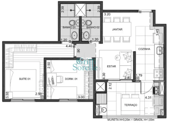 Imagem Apartamento à Venda na Chácara Santo Antonio - São Paulo/SP.