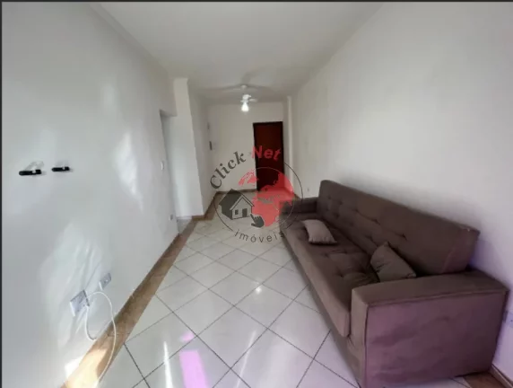 Imagem Apartamento á 50m2 do Mar ,Mobiliado , 1 dorm, 1 suíte,varanda c churrasq, 1 vagas, 60 m2,bairro Guilhermina, Praia grande