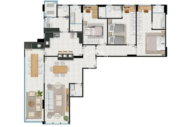 Imagem Apartamento a Venda no bairro Nova Aliança - Ribeirão Preto, SP