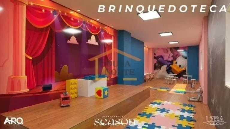 Imagem Apartamento de 46m², 2 dormitórios, sendo 1 suíte, com sistema de ar condicionado central. Imóve...