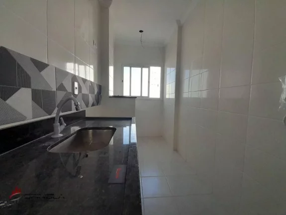 Imagem Apartamento com 2 dormitórios à venda, 56 m² por R$ 380.000,00 - Mirim - Praia Grande/SP