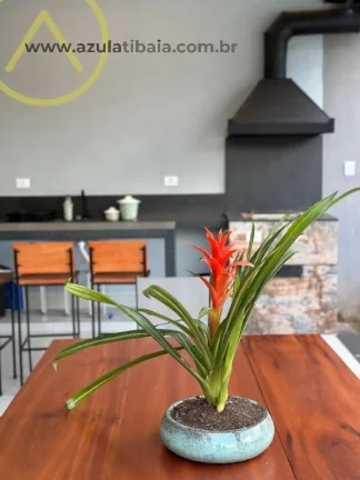 Imagem Casa de campo, térrea, moderna mobiliada à venda em Atibaia