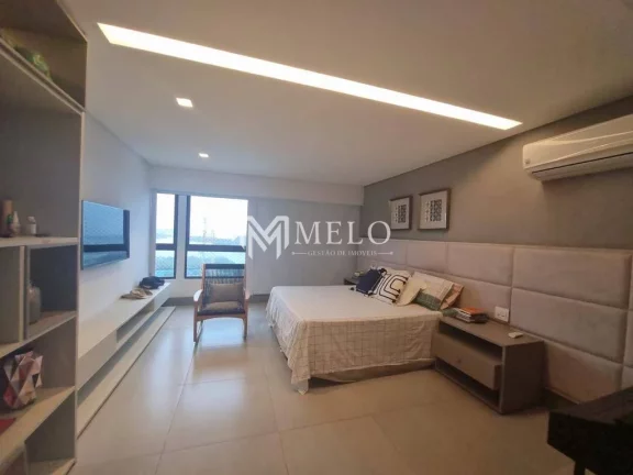 Imagem Edf. 4qts., 3 suítes, 3 vagas, dependência completa173m2 MOBILIADO..