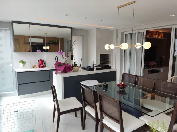 Imagem Apartamento 165 M², 3Q, 3 suítes, 4 banheiros, 3 vagas, piscina, piscina aquecida, churrasqueira, academia, salão de festas, salão de jogos, lavabo.