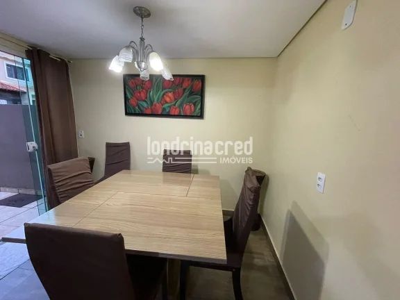 Imagem Casa térrea com 3 quartos, condomínio com portaria 24h, salão de festas e playground em Londrina