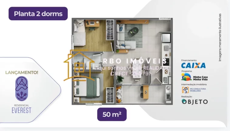 Imagem Lançamento Residencial Everest - Apartamentos à Venda com 2 e 3 Dormitórios
