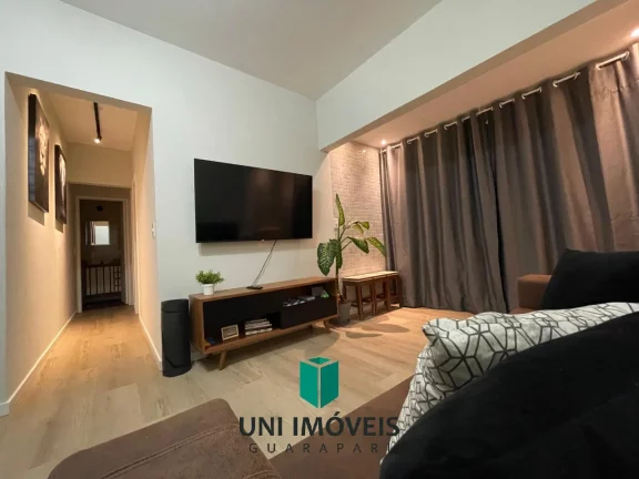 Imagem Lindo apartamento de 2 quartos com garagem na frente do Mar na Praia do Morro