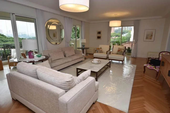 Imagem Excelente apartamento de alto padrão com 292 m² bem distribuídos, decorado de forma clean e harmo...