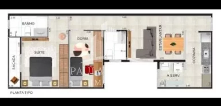 Imagem Lançamento de 2 dorm com 1 suite na Vila Bocaina