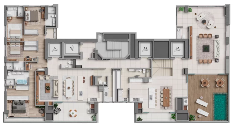 Imagem APARTAMENTO RESIDENCIAL em BALNEÁRIO CAMBORIÚ - SC, CENTRO