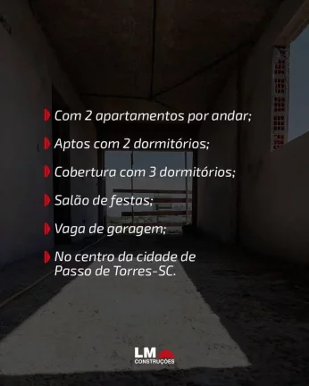 Imagem Apartamento com 2 quartos, 72,10m², à venda em Passo de Torres