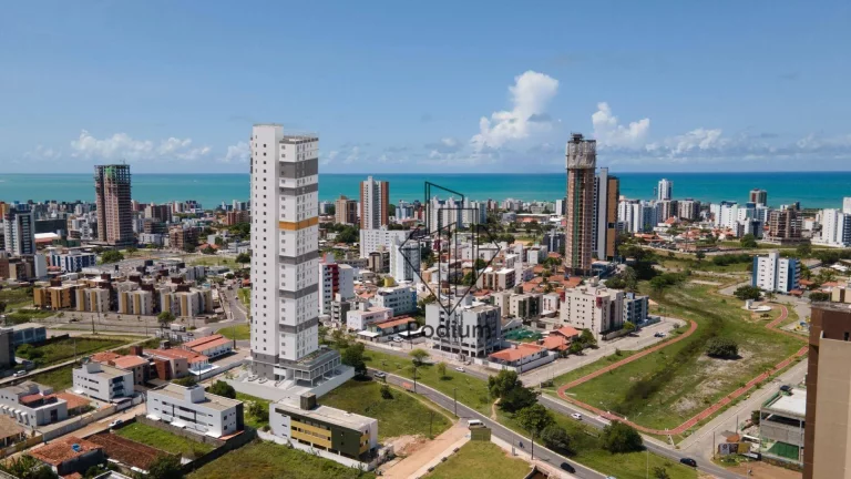 Imagem Apartamentos com varanda / sacada gourmet em condômino club nas proximidades do Parque Linear Parahyba 2 no bairro do Jardim Oceania / Bessa - AP1932