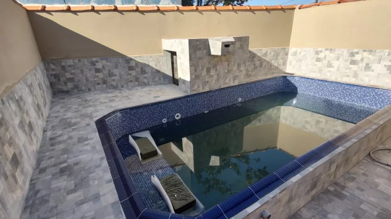 Imagem Casa com Piscina - Churrasqueira - 2 dorms, Balneário das Palmeiras, Itanhaém - R$ 249 mil, Cod: 1865