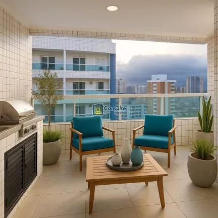Imagem APARTAMENTO COM 76.83 m² - GUILHERMINA - PRAIA GRANDE SP