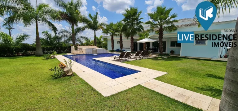 Imagem Casa Térrea, Alto Padrão, 4 Suítes e Piscina no Parque da Fazenda