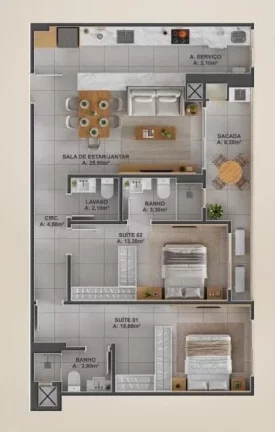 Imagem Seven - Apartamento à venda no bairro Perequê - Porto Belo/SC