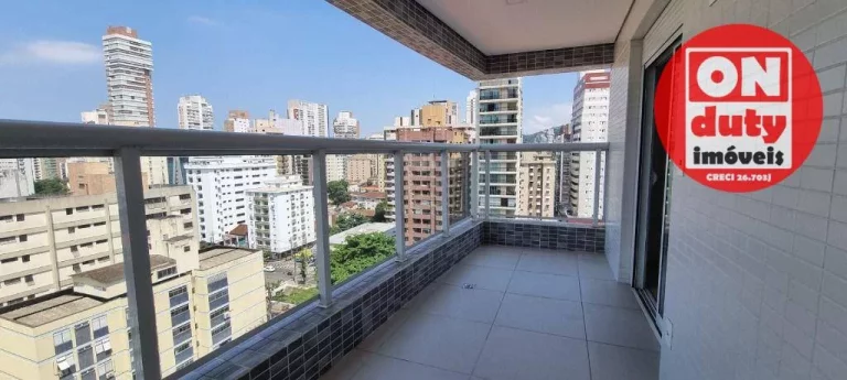 Imagem Apartamento com 2 dormitórios à venda, 72 m² por R$ 1.060.000,00 - Boqueirão - Santos/SP