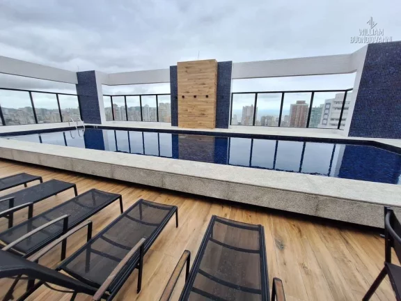 Imagem Apartamento 1 dormitório suíte lazer completo no Boqueirão Santos