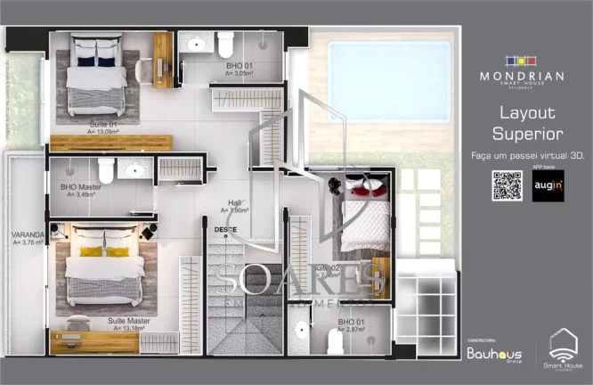 Imagem Mondrian Smart House com uma excelente localização em condominio- Belém