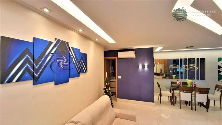 Imagem Apartamento com 3 dormitórios à venda, 122 m² por R$ 1.268.000,00 - Canto do Forte - Praia Grande/SP