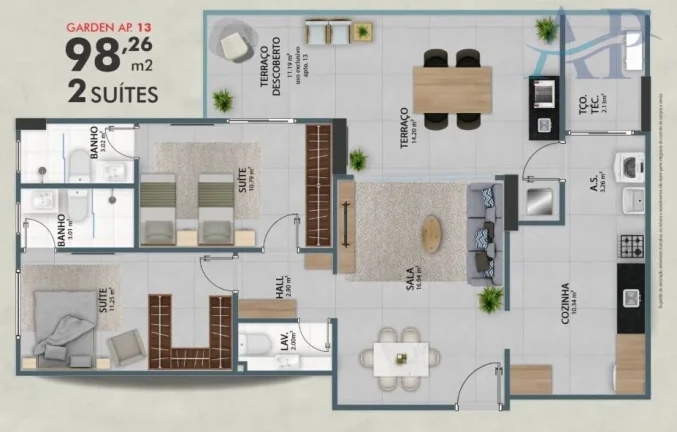 Imagem Apartamento em Construção na Guilhermina em Praia Grande/SP