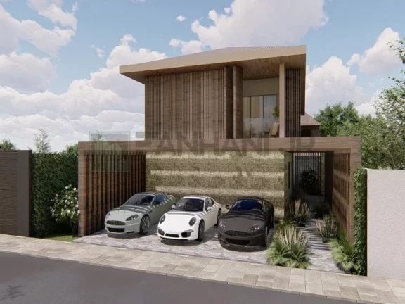 Imagem Vendo casa nova no Jd. Europa - entrega 12 meses Em mais um projeto exuberante e contemporâneo assinado pelo arquiteto Marcelo Franco, responsável p