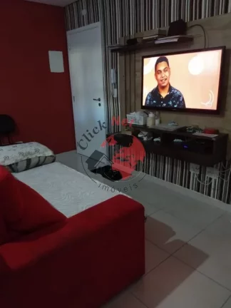 Imagem Apto com 50m², 2 dormitórios, Sala para 2 ambientes, quintal , 1 vaga , Vila Linda , Santo André