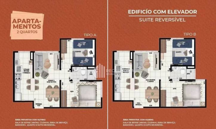 Imagem Apartamento em construção, 2 dormitórios à venda por R$ 155.496,24 - Condomínio RESERVA ALVORADA - Cajueiro - Timon/MA