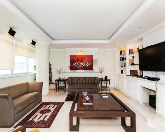 Imagem Apartamento com piso de tacos, living para 3 ambientes, lavabo, sala de jantar, sala de estar, 3 dor...