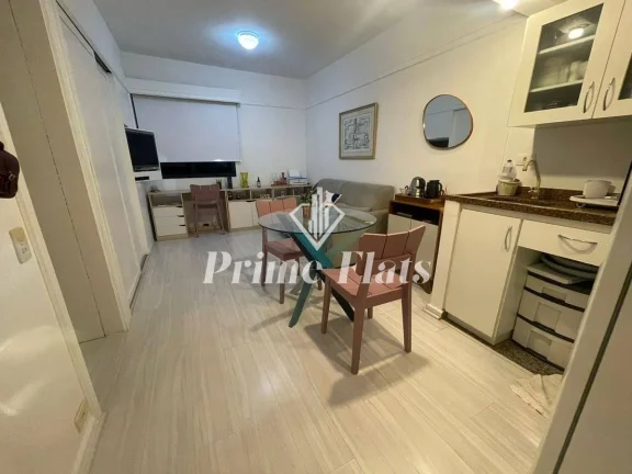 Imagem Flat disponível para locação no Ninety Hotel, com 33m², 1 dormitório e 1 vaga