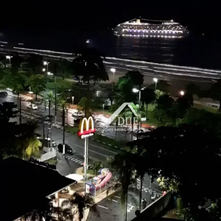 Imagem Apartamento com 1 dormitório com vista mar, à venda, 61 m² por R$ 850.000 - Aparecida - Santos/SP