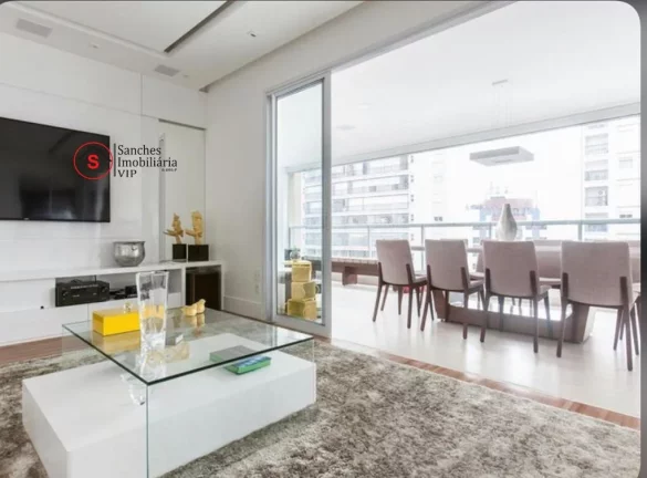 Imagem Lindo apartamento alto padrão, 184m, 2 por andar, elevador privativo, 4 dormitórios sendo 3 suítes, churrasqueira a carvão na varanda