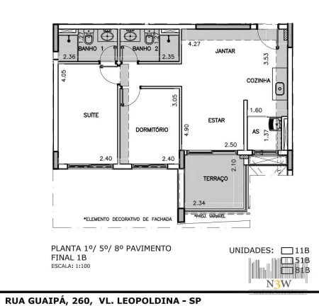 Imagem Apartamento à venda na Vila Leopoldina São Paulo SP com 2 dormitórios, 1 suíte, 1 vaga de garagem e 59m².